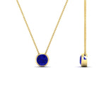 Load image into Gallery viewer, Round Bezel Solitaire Half Carat Pendant