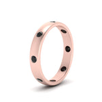 Load image into Gallery viewer, round-black-diamond-flush-eternity-wedding-band-in-rose-gold-FD10979ROGBLACK-NL-RG.jpg