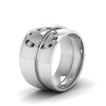 Load image into Gallery viewer, round-black-diamond-wedding-band-with-white-diamond-in-14K-white-gold-FD1144BGBLACK-NL-WG.jpg