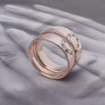 Load image into Gallery viewer, round-black-diamond-wedding-band-with-white-diamond-in-14K-rose-gold-FD1144BGBLACK-NL-RG.jpg