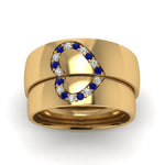 Load image into Gallery viewer, round-blue-sapphire-wedding-band-with-white-diamond-in-14K-yellow-gold-FD1144BGSABL-NL-YG.jpg