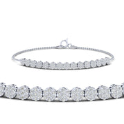 dazzling-round-cluster-tennis-bracelet