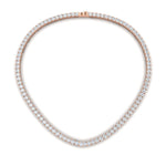 Load image into Gallery viewer, round-cut-13-carat-tennis-diamond-necklace-in-FDNK11334-(0.10CT)ANGLE1-NL-RG