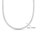 Load image into Gallery viewer, round-cut-13-carat-tennis-diamond-necklace-in-FDNK11334-(0.10CT)ANGLE1-NL-WG