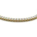 Load image into Gallery viewer, round-cut-13-carat-tennis-diamond-necklace-in-FDNK11334-(0.10CT)ANGLE1-NL-YG