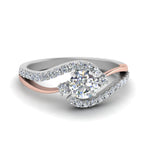 Load image into Gallery viewer, round-cut-2-tone-3-stone-diamond-swirl-engagement-ring-in-950-Platinum-FDO50895ROR-NL-WG
