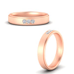 Load image into Gallery viewer, round-cut-3-stone-channel-set-men’s-wedding-band-in-rose-gold-fdm10340roangle3-nl-rg