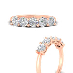 Load image into Gallery viewer, round-cut-5-stone-diamond-wedding-ring-2-carat-in-rose-gold-FDENS141ROBANGLE3-2.00CT-NL-RG