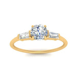 Load image into Gallery viewer, round-cut-bar-baguette-3-stone-diamond-engagement-ring-in-FDENS100ROR-NL-YG