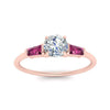 Load image into Gallery viewer, round-cut-bar-baguette-3-stone-pink-sapphire-engagement-ring-in-rose-gold-FDENS100RORGSADRPIANGLE5-NL-RG
