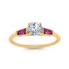 Load image into Gallery viewer, round-cut-bar-baguette-3-stone-pink-sapphire-engagement-ring-in-yellow-gold-FDENS100RORGSADRPIANGLE5-NL-YG