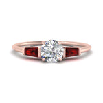 Load image into Gallery viewer, round-cut-bar-baguette-3-stone-ruby-engagement-ring-in-FDENS100RORGRUDR-NL-RG