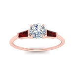 Load image into Gallery viewer, round-cut-bar-baguette-3-stone-ruby-engagement-ring-in-FDENS100RORGRUDR-NL-RG