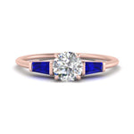 Load image into Gallery viewer, round-cut-bar-baguette-3-stone-sapphire-engagement-ring-in-FDENS100RORGSABL-NL-RG