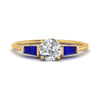 Load image into Gallery viewer, round-cut-bar-baguette-3-stone-sapphire-engagement-ring-in-yellow-gold-FDENS100RORGSABL-NL-YG