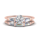 Load image into Gallery viewer, round-cut-bar-set-diamond-ring-with-matching-3-baguette-wedding-band-in-FDENS100RO-NL-RG