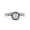 Load image into Gallery viewer, round-cut-black-diamond-halo-petite-engagement-ring-in-white-gold-FD8523RORGBLACKANGLE3-NL-WG