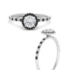 Load image into Gallery viewer, round-cut-black-diamond-halo-petite-engagement-ring-in-white-gold-FD8523RORGBLACKANGLE3-NL-WG