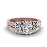 Load image into Gallery viewer, round-cut-celtic-diamond-wedding-ring-set-in-14K-rose-gold-FDENS2255B1RO-NL-RG_d12b957b-1327-44d1-89af-9848cf0c2f9a?v=1757057011
