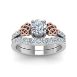 Load image into Gallery viewer, round-cut-celtic-diamond-wedding-ring-set-in-14K-white-gold-FDENS2255B1ROANGLE5-NL-WG?v=1757056939