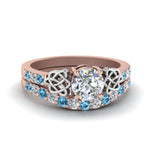 Load image into Gallery viewer, round-cut-celtic-diamond-wedding-ring-set-with-blue-topaz-in-14K-rose-gold-FDENS2255B1ROGICBLTO-NL-RG?v=1757056939