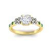 Load image into Gallery viewer, round-cut-celtic-emerald-two-tone-engagement-ring-in-yellow-gold-fdens2255rorgemgrangle5-nl-yg.jpg