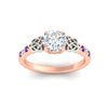 Load image into Gallery viewer, round-cut-celtic-purple-topaz-two-tone-engagement-ring-in-rose-gold-fdens2255rorgvitoangle5-nl-rg.jpg