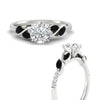Load image into Gallery viewer, round-cut-curved-vine-black-diamond-engagement-ring-in-white-gold-fdens11635rorgblackangle3-nl-wg.jpg?v=1763110620