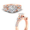 Load image into Gallery viewer, round-cut-curved-vine-diamond-wedding-ring-set-in-rose-gold-fdens11635roangle3-nl-rg.jpg?v=1764647005