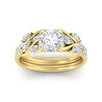 Load image into Gallery viewer, round-cut-curved-vine-diamond-wedding-ring-set-in-yellow-gold-fdens11635roangle5-nl-yg_8d0e2893-4268-4fb8-beac-4d6f36c3fac3.jpg?v=1764647087