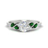Load image into Gallery viewer, round-cut-curved-vine-emerald-engagement-ring-in-white-gold-fdens11635rorgemgrsleep-nl-wg.jpg?v=1763110545