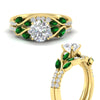 Load image into Gallery viewer, round-cut-curved-vine-emerald-wedding-ring-set-in-yellow-gold-fdens11635rogemgrangle3-nl-yg_d7266b79-14f2-43da-935a-bc3f47d2400c.jpg?v=1764647087