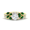 Load image into Gallery viewer, round-cut-curved-vine-emerald-wedding-ring-set-in-yellow-gold-fdens11635rogemgrsleep-nl-yg_7e0e1ec1-6935-41d1-8ea7-221b0caaf9db.jpg?v=1764647087