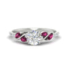 Load image into Gallery viewer, round-cut-curved-vine-pink-sapphire-engagement-ring-in-white-gold-fdens11635rorgsadrpisleep-nl-wg.jpg?v=1763110545
