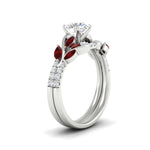 Load image into Gallery viewer, round-cut-curved-vine-ruby-wedding-ring-set-in-white-gold-fdens11635rogrudrangle2-nl-wg.jpg?v=1764647005