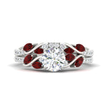 Load image into Gallery viewer, round-cut-curved-vine-ruby-wedding-ring-set-in-white-gold-fdens11635rogrudrsleep-nl-wg_fd66130f-7be4-4dba-ad89-7dc4d6b4ed0b.jpg?v=1764647087