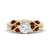 Load image into Gallery viewer, round-cut-curved-vine-ruby-wedding-ring-set-in-yellow-gold-fdens11635rogrudrsleep-nl-yg.jpg?v=1764647005