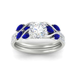 Load image into Gallery viewer, round-cut-curved-vine-sapphire-wedding-ring-set-in-white-gold-fdens11635rogsablangle5-nl-wg_d7d84f13-b934-492a-9038-ebd007318636.jpg?v=1764647087