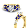 Load image into Gallery viewer, round-cut-curved-vine-sapphire-wedding-ring-set-in-yellow-gold-fdens11635rogsablangle3-nl-yg.jpg?v=1764647005