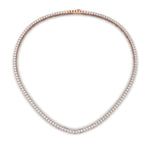 Load image into Gallery viewer, round-cut-diamond-7-carat-tennis-necklace-in-FDNK11334-(0.04CT)ANGLE1-NL-RG