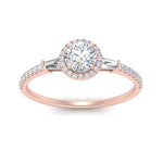Load image into Gallery viewer, round-cut-diamond-baguette-halo-engagement-ring-in-rose-gold-FD-10047RORANGLE5-NL-RG