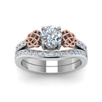 Load image into Gallery viewer, round-cut-diamond-channel-band-celtic-bridal-set-in-950-Platinum-FDENS2255B2ROANGLE5-NL-WG_933ad0b8-bd74-451f-8ea5-a209e2c81a3e?v=1756980511