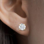 Load image into Gallery viewer, Round Diamond Stud Earring For Women