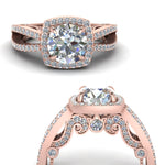 Load image into Gallery viewer, round-cut-diamond-engagement-ring-in-18K-rose-gold-FD1109RORANGLE3-NL-RG