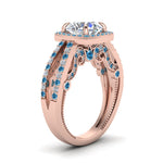 Load image into Gallery viewer, round-cut-diamond-engagement-ring-with-blue-topaz-in-FD1109RORGICBLTOANGLE3-NL-RG
