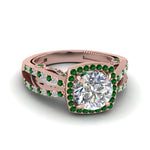 Load image into Gallery viewer, round-cut-diamond-engagement-ring-with-emerald-in-FD1109RORGEMGRANGLE3-NL-RG