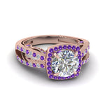 Load image into Gallery viewer, round-cut-diamond-engagement-ring-with-purple-topaz-in-FD1109RORGVITOANGLE3-NL-RG