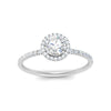 Load image into Gallery viewer, round-cut-diamond-halo-petite-engagement-ring-in-white-gold-FD8523RORANGLE3-NL-WG