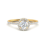 Load image into Gallery viewer, round-cut-diamond-halo-petite-engagement-ring-in-yellow-gold-FD8523RORANGLE3-NL-YG