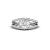 Load image into Gallery viewer, round-cut-lab-grown-diamond-halo-swirl-ring-in-white-gold-FD11180ROR-NL-WG